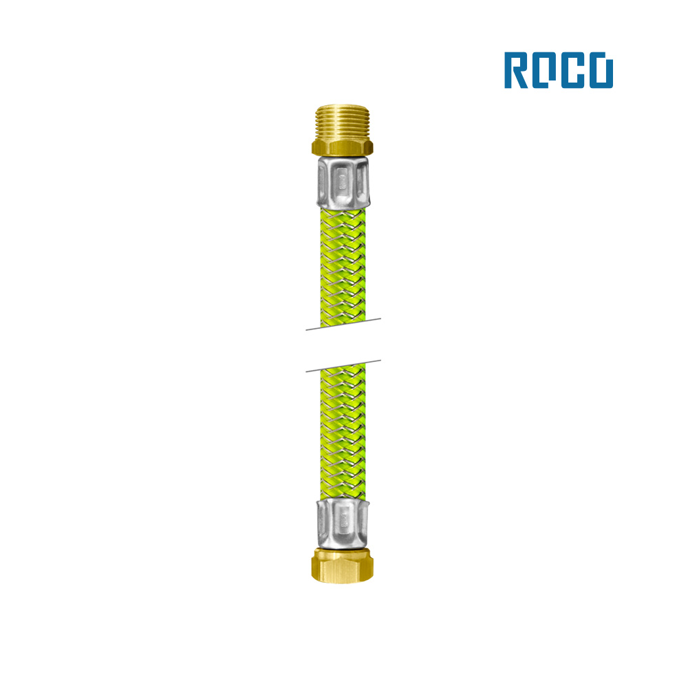 MANGUEIRA ROCO P/GAS ( LIGACAO FLEXIVEL ) 1/2”M X 1/2”F 1,20 METRO