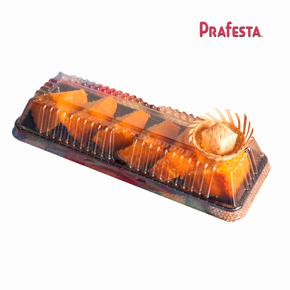 EMBALAGEM PRAFESTA FATIA BOLO MEDIO P63M 400G C/100 UNIDADES