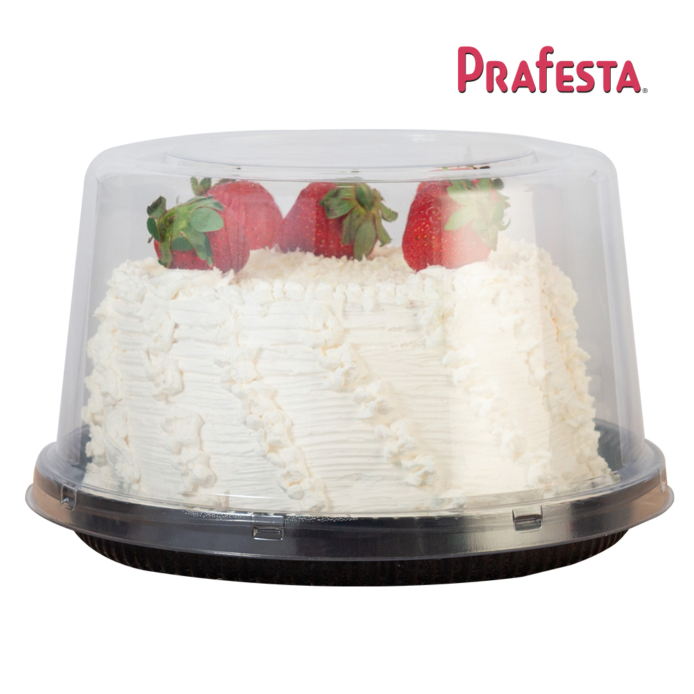 EMBALAGEM PRAFESTA BOLO /TORTA MINI LISA P32MA PRETA 1000GR C/50 UNIDADES