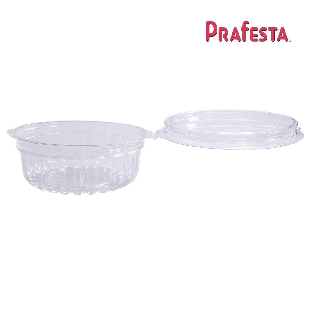 POTE PRAFESTA REDONDO C/ TAMPA ARTICULADA P742 250ML C/200 UNIDADES