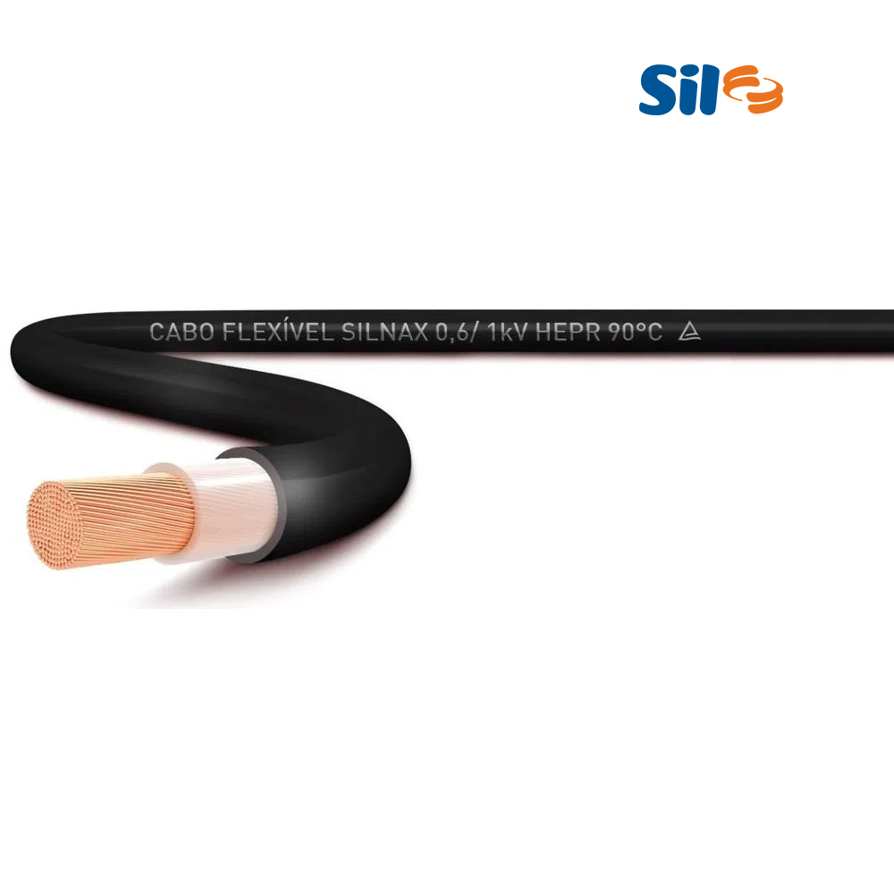 CABO SIL FLEX SILNAX  6MM 1KV 1200 METROS PRETO