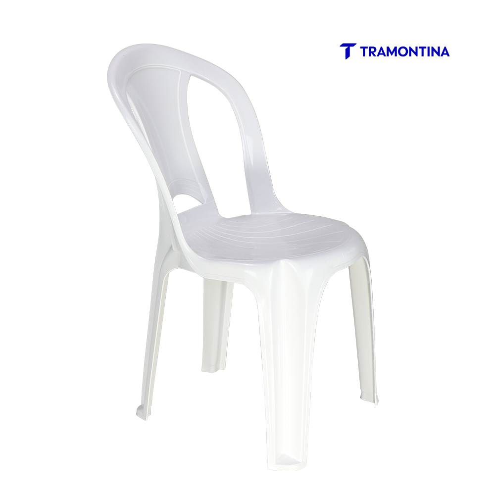 CADEIRA TRAMONTINA BISTRO PLASTICA BUZIOS BRANCA