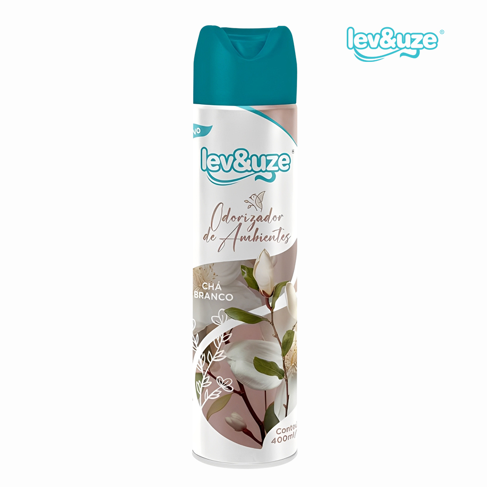 ODORIZADOR LEV&UZE CHÁ BRANCO SPRAY 400ML/180G