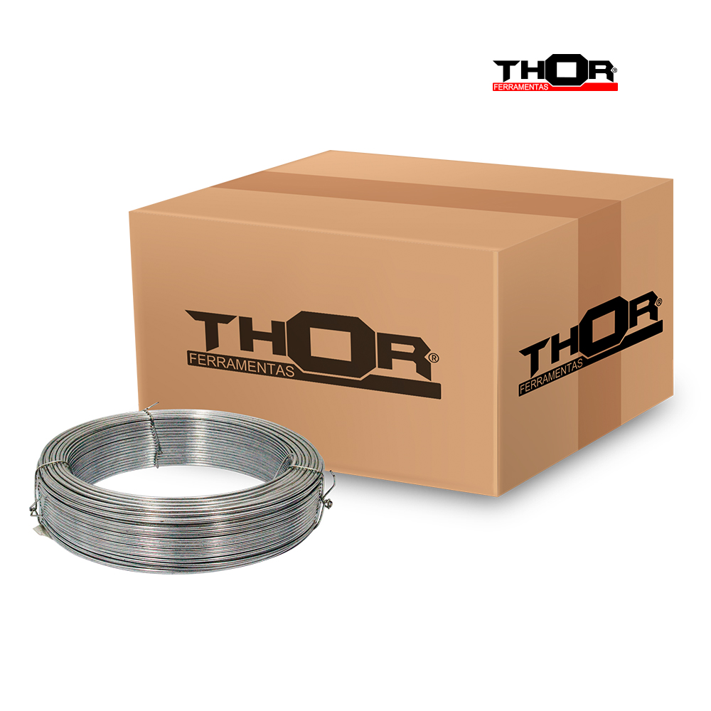 ARAME THOR ACO GALVANIZADO BWG 14 - ROLO C/1KG