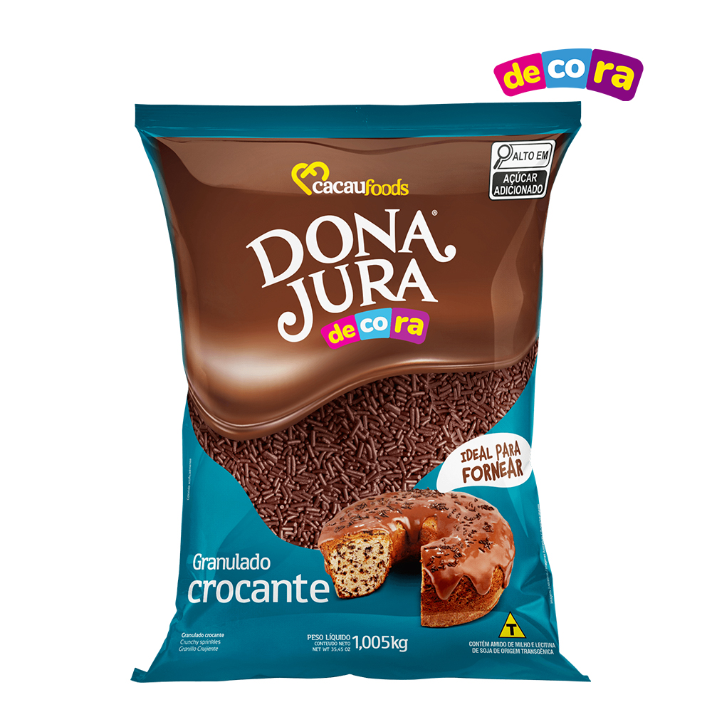 GRANULADO DECORA ENFEITA CROCANTE CHOCOLATE 1,005KG