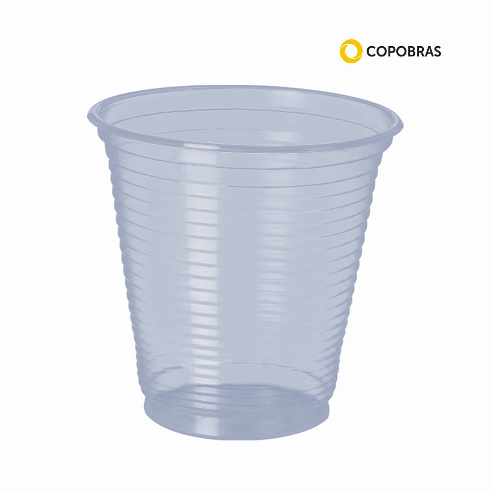 COPO COPOBRAS TRANSPARENTE PLASTICO ”PS” 150ML C/2500 UNIDADES