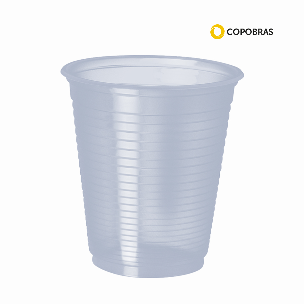 COPO COPOBRAS TRANSPARENTE PLASTICO ”PS” 180ML C/2500 UNIDADES