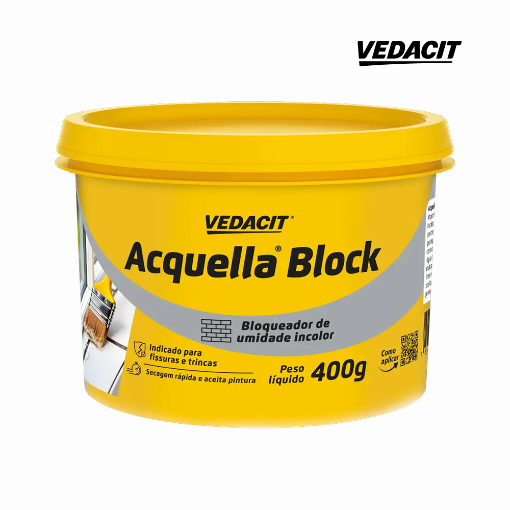 BLOQUEADOR DE UMIDADE VEDACIT ACQUELLA BLOCK 400G