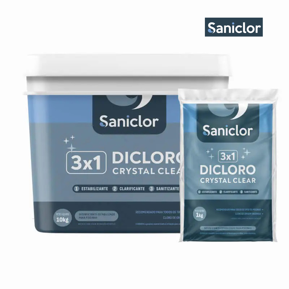CLORO SANICLOR P/PISCINA CLEAR 3X1 C/1KG