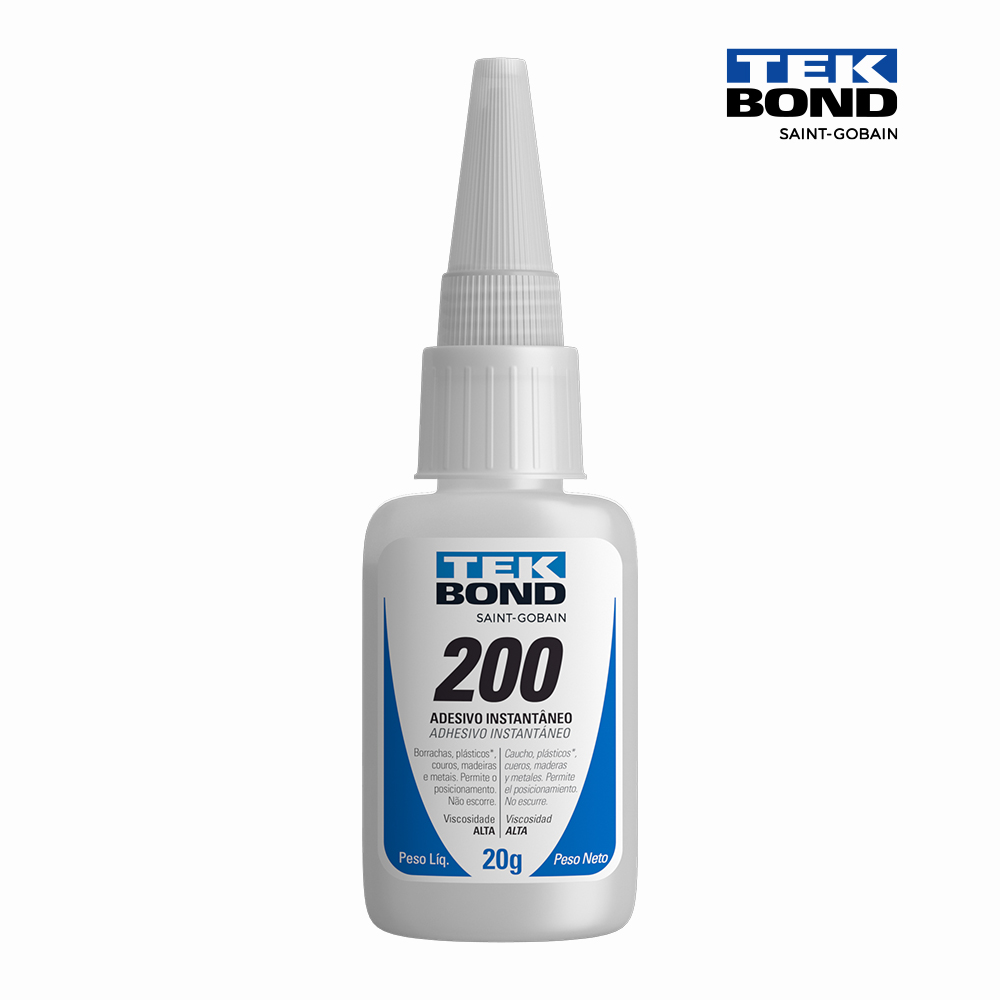 COLA TEKBOND INSTANTANEA 200 BICO ANTIENTUPIMENTO 20GR