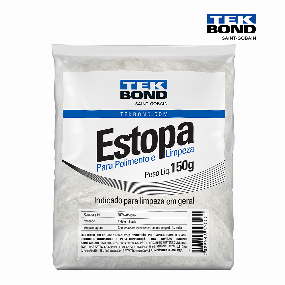 ESTOPA TEKBOND P/POLIMENTO E LIMP C/150GR