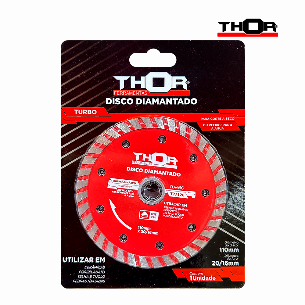 DISCO THOR DIAMANTADO TURBO 110MM 4”