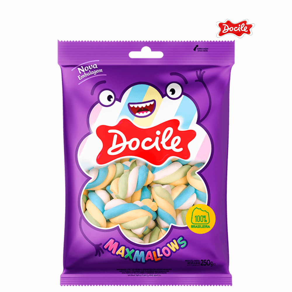 MAXMALLOWS DOCILE TWIST 3 COLOR BAUNILHA 220G