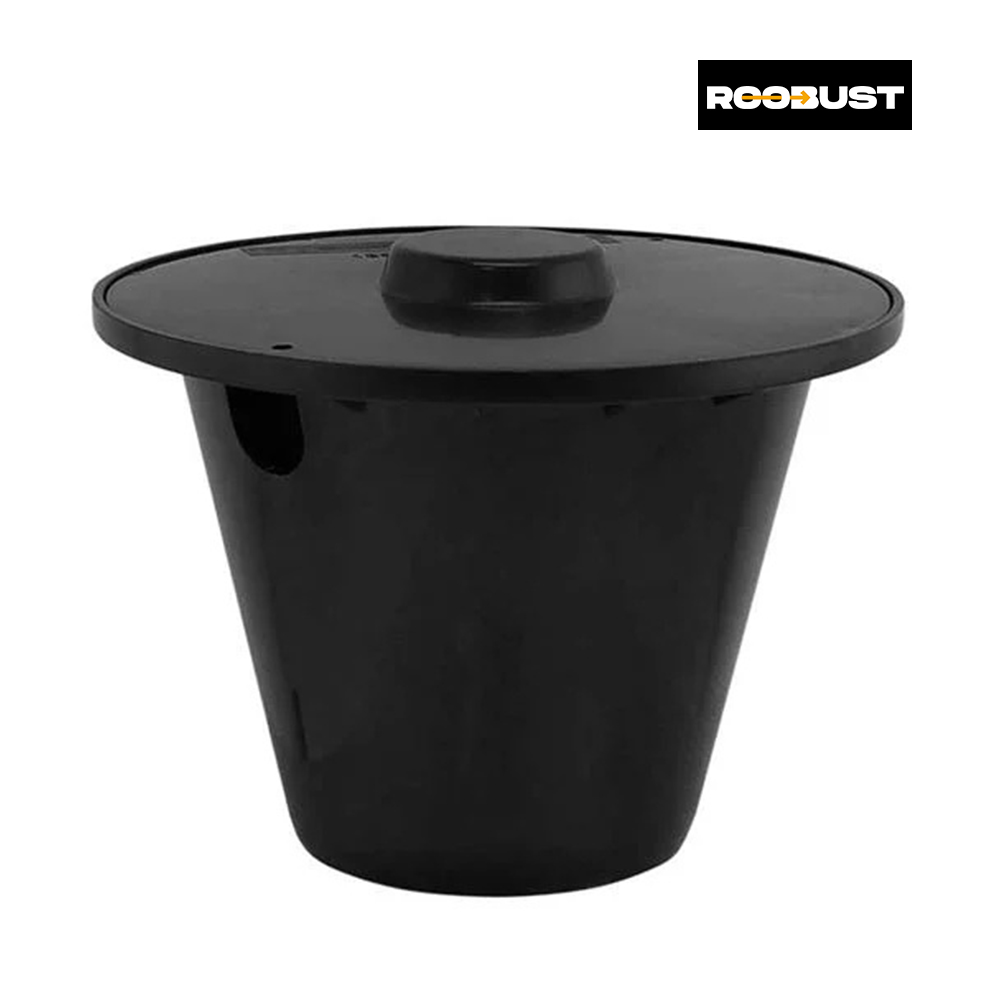 CAIXA POLIX DE INSPEÇÃO PARA ATERRAMENTO COM TAMPA PRETO