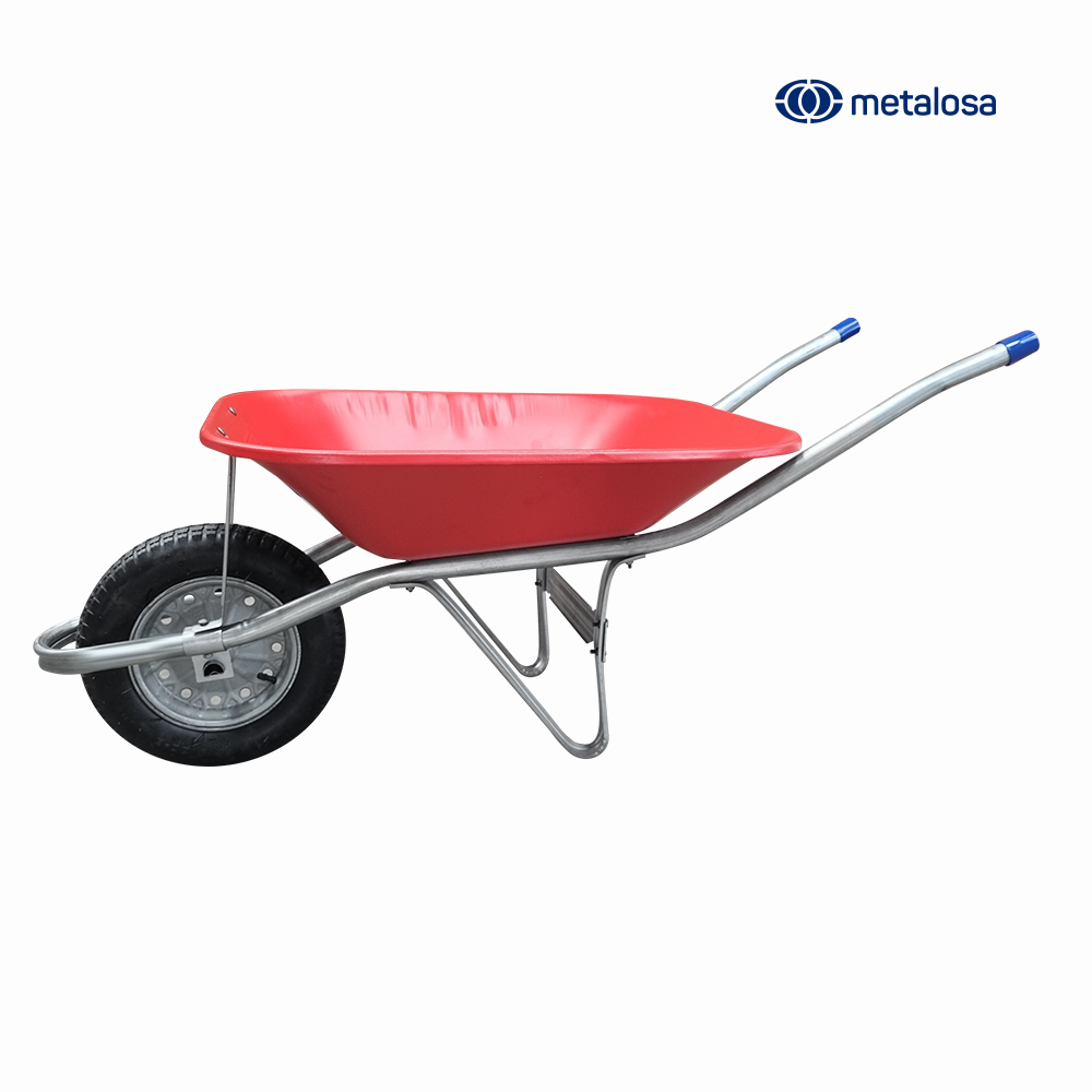 CARRINHO DE MAO METALOSA METAL 3,25X8 PNEU C/CAMARA 50 LITROS VERMELHO