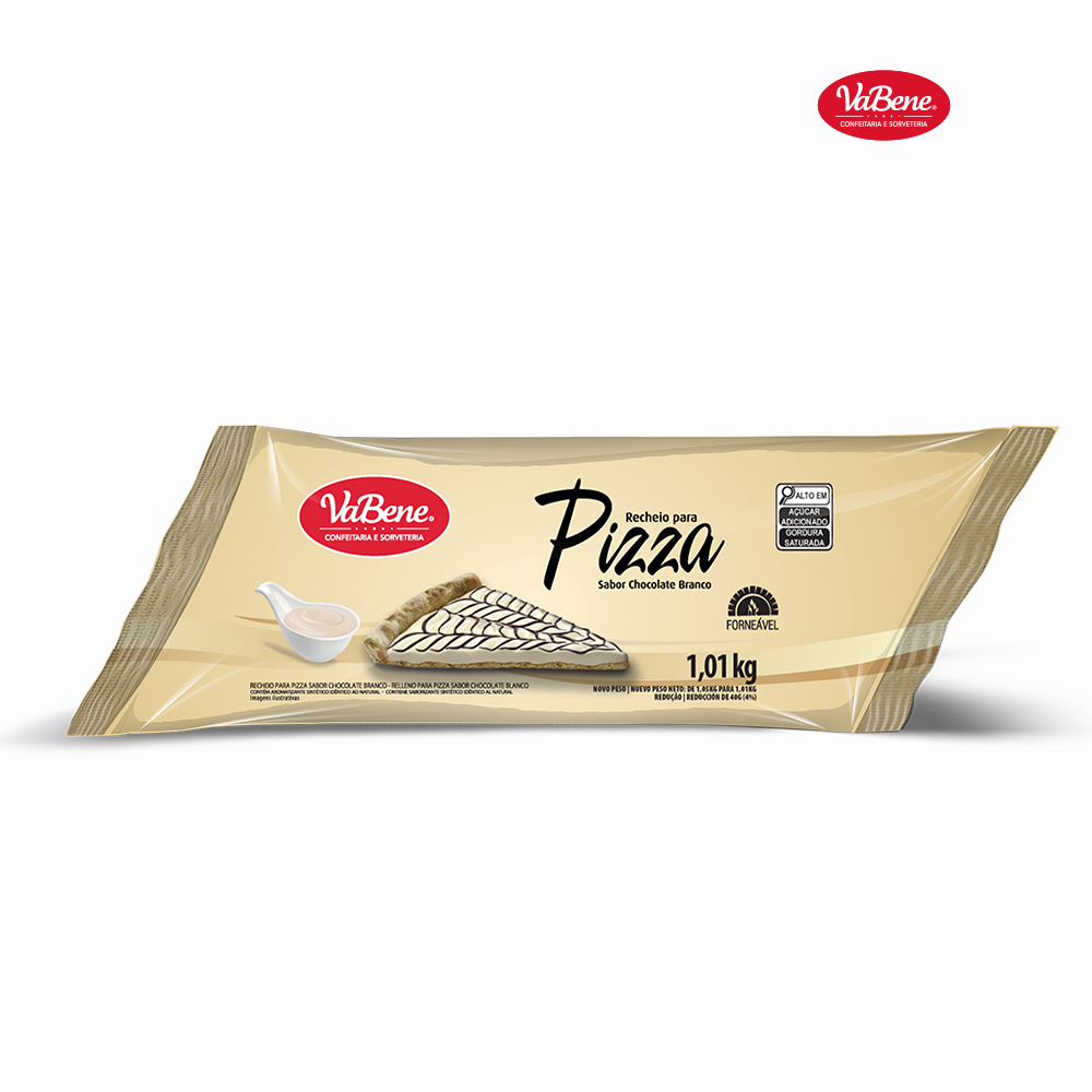 RECHEIO VABENE CHOCOLATE BRANCO PIZZA MANGA 1,01KG