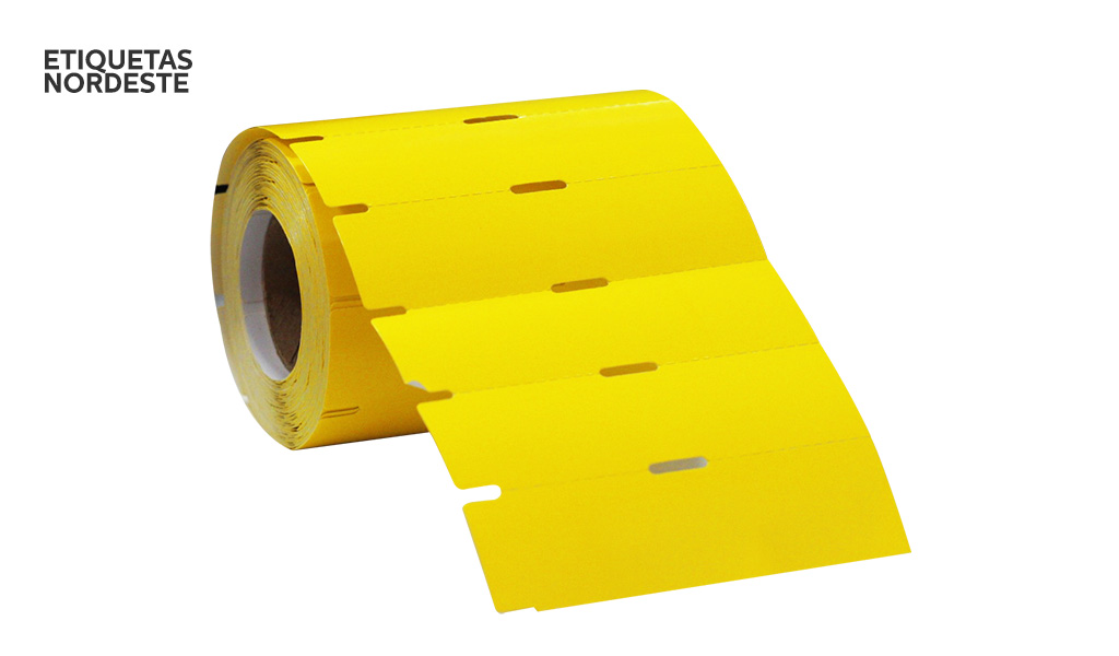 ETIQUETA NORDESTE GONDOLA 105X30MM ( CARTAO ) AMARELA