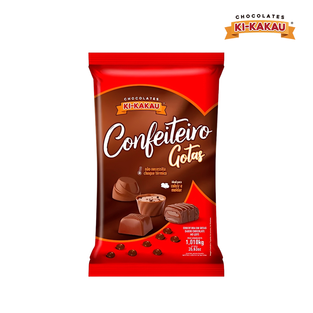 GOTAS KI-KAKAU DE CHOCOLATE LEITE CHIPS 1,01KG