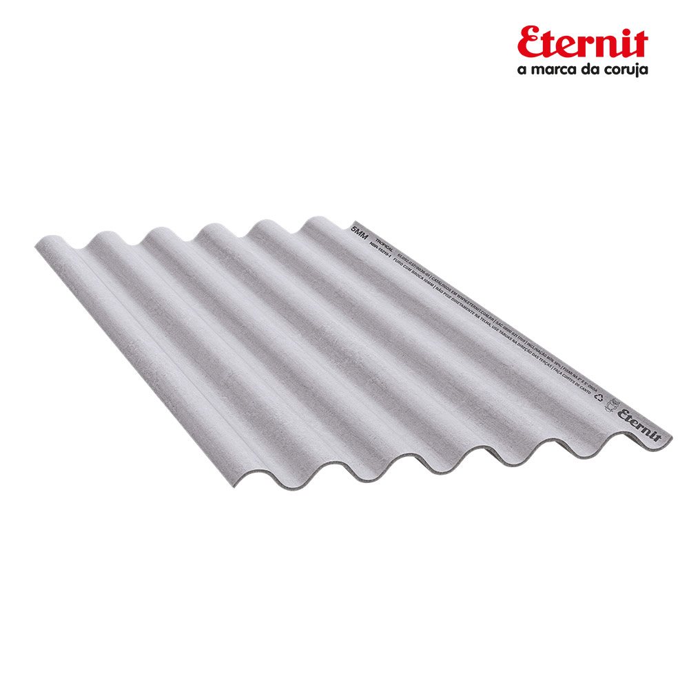 TELHA ETERNIT FIBROCIMENTO TROPICAL 5MM 1,53M X 1,10M