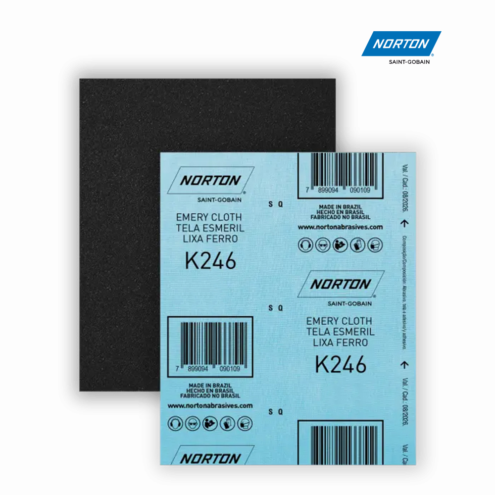 LIXA NORTON FERRO K246 G050 225X275MM C/25 UNIDADES