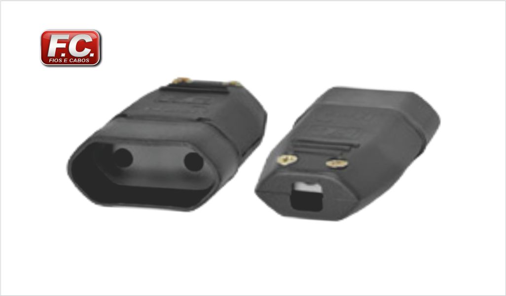 PLUG F.C. FEMEA DESMONTAVEL 2P+T 10A BR
