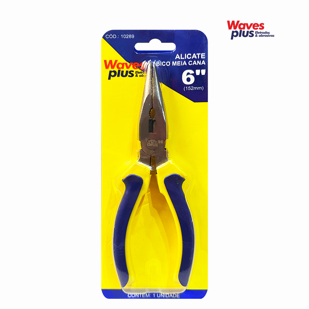 ALICATE WAVES DE BICO MEIA CANA 6”