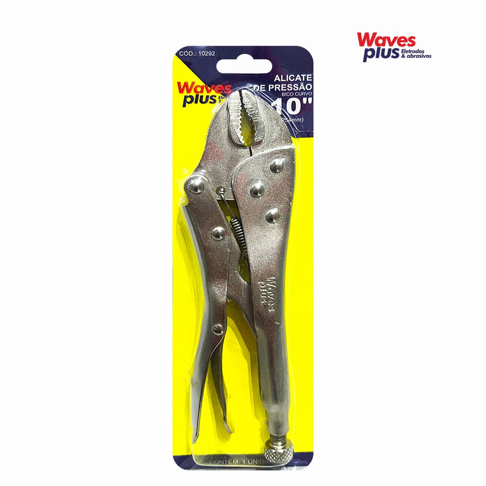 ALICATE WAVES DE PRESSAO BICO CURVO 10”