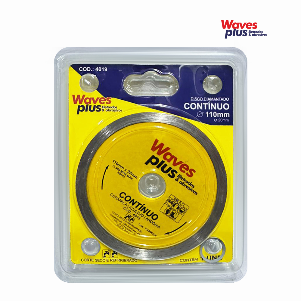 DISCO WAVES PLUS DIAMANTADO CONTINUO - 110X20MM