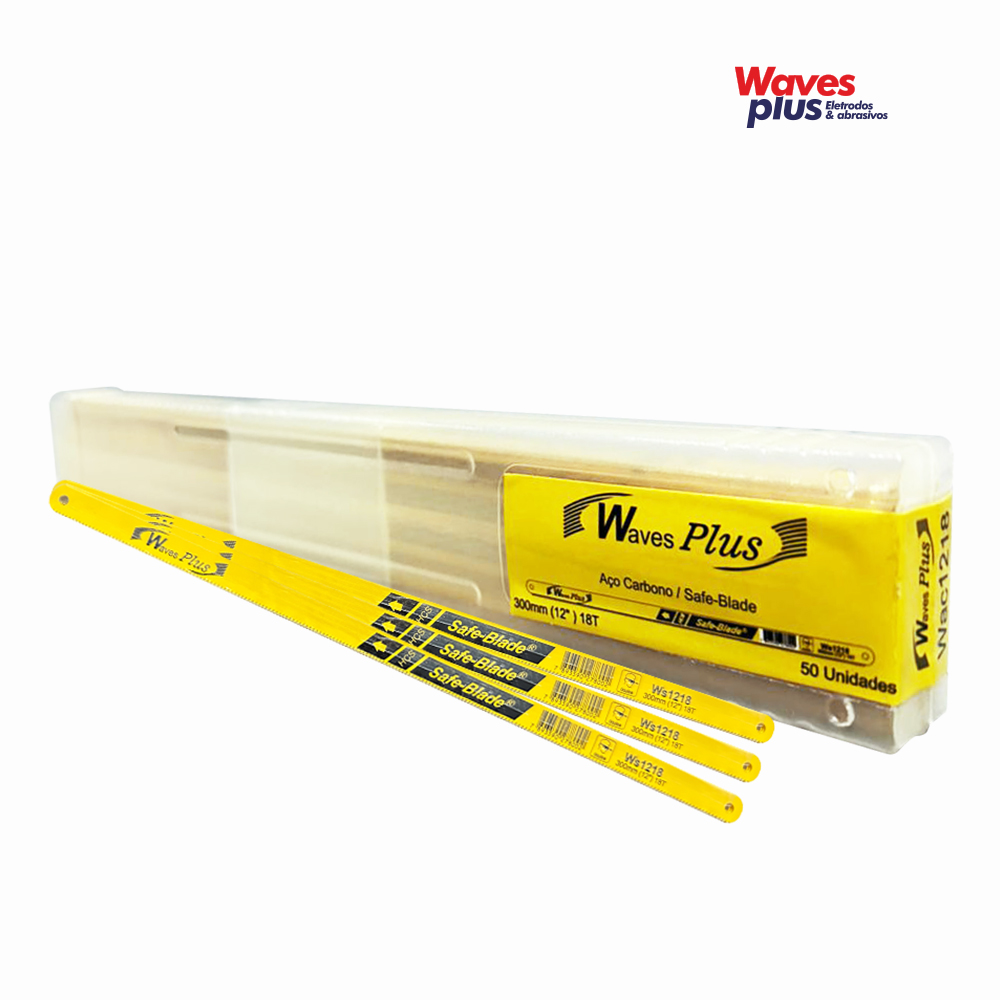 LAMINA MANUAL WAVES PLUS BI-METAL WS1218 - 18 DENTES