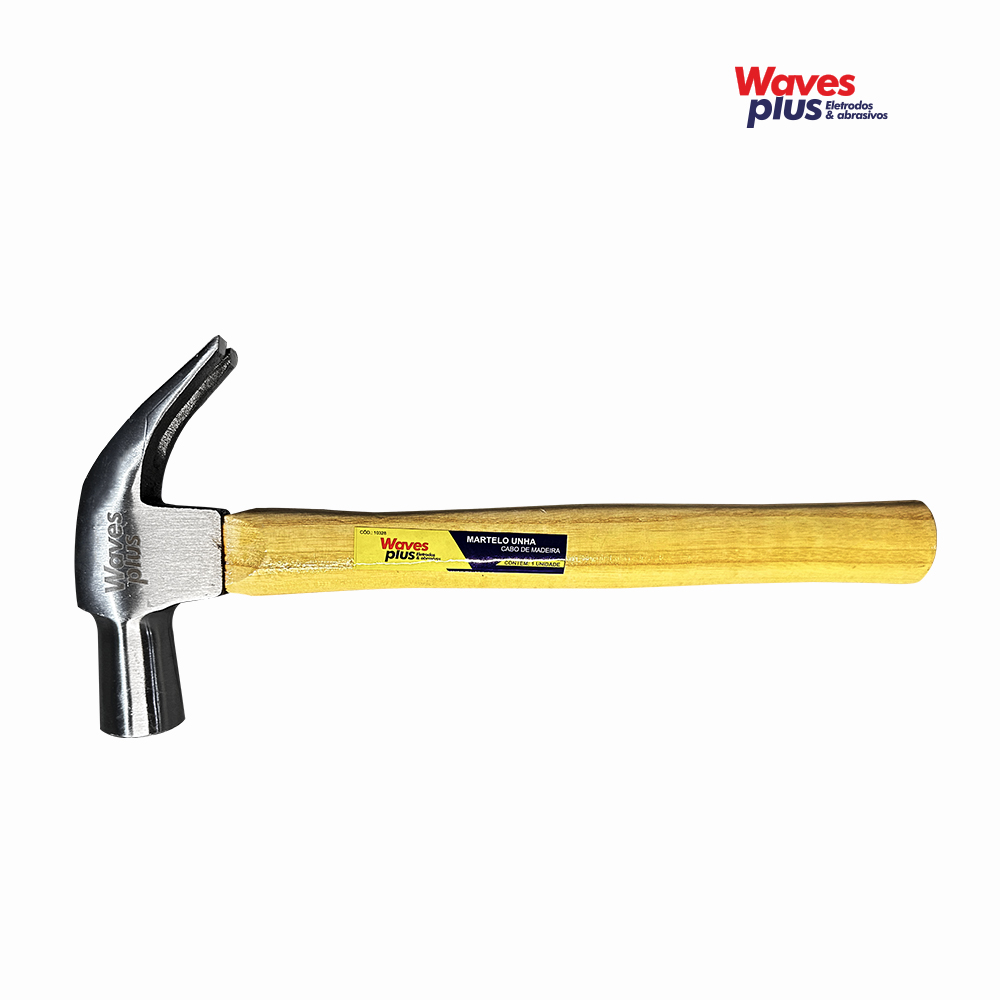 MARTELO WAVES UNHA FORJADO 29MM COM CABO DE MADEIRA