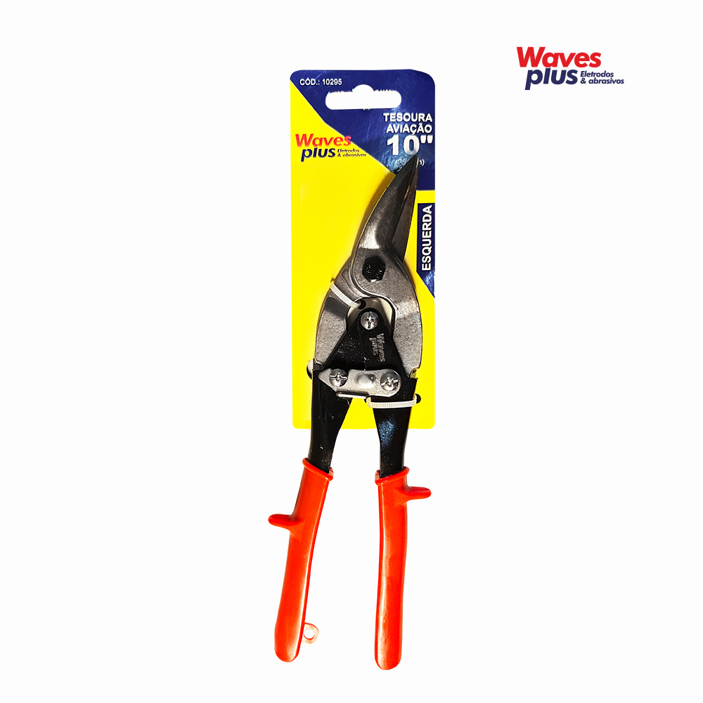 TESOURA WAVES PLUS DE FUNILEIRO TIPO AVIAÇÃO BICO ESQUERDA 10”