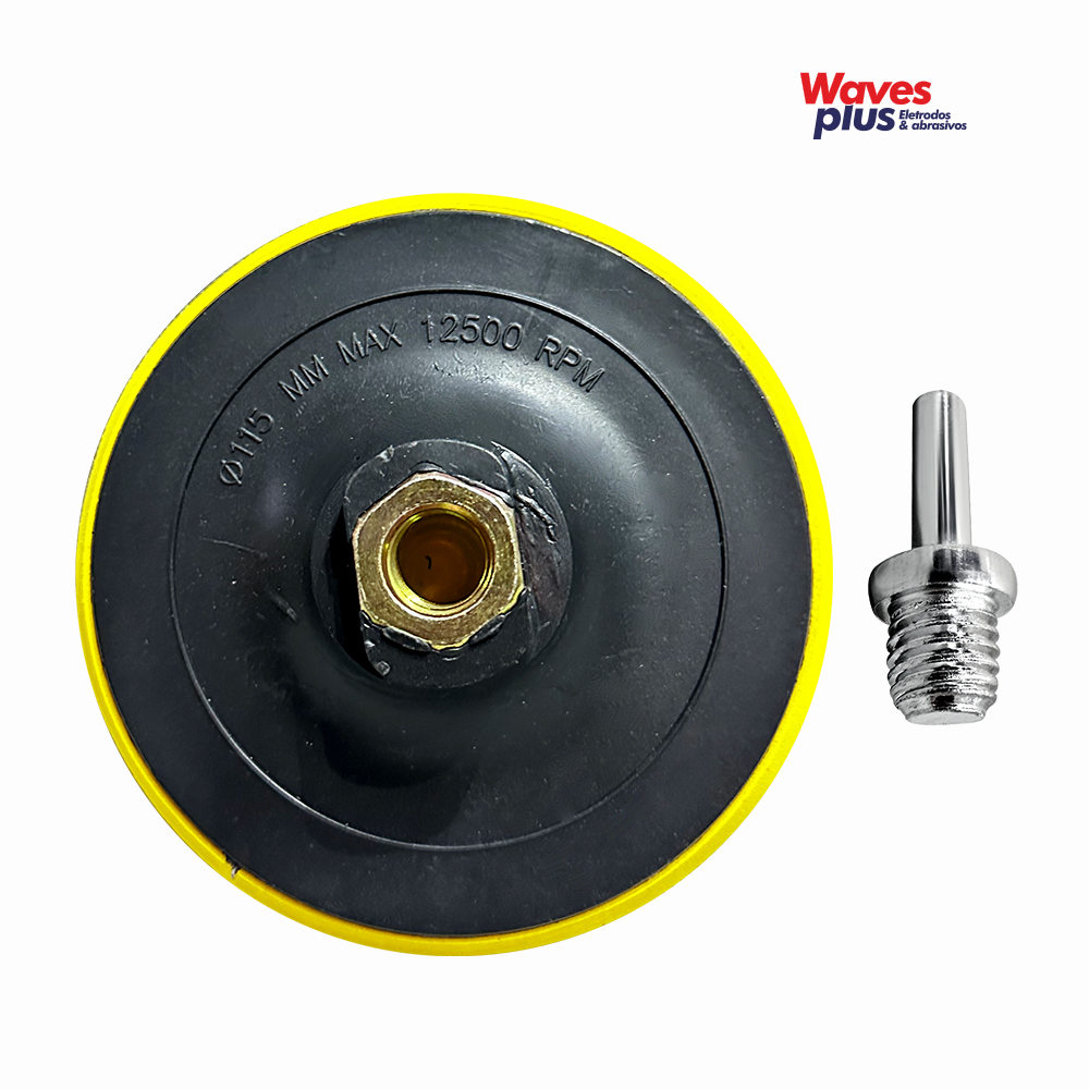 SUPORTE WAVES PLUS PARA DISCO DE LIXA M14 115MM 4.1/2”