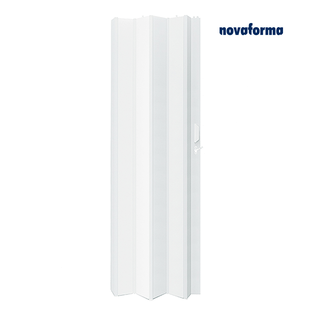 PORTA SANFONADA PVC BRANCA INOVA 80CM X 2.10M