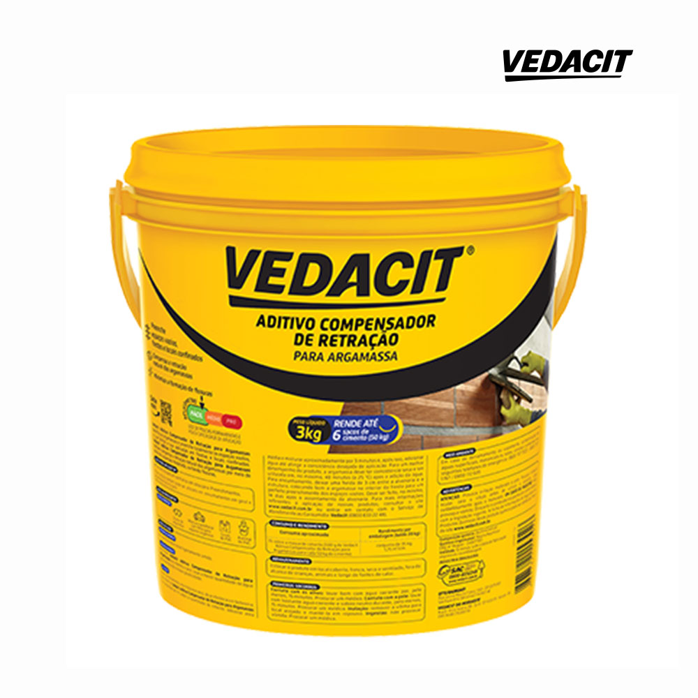 ADITIVO VEDACIT COMPENSADOR DE RETRACAO - GALÃO C/3KG