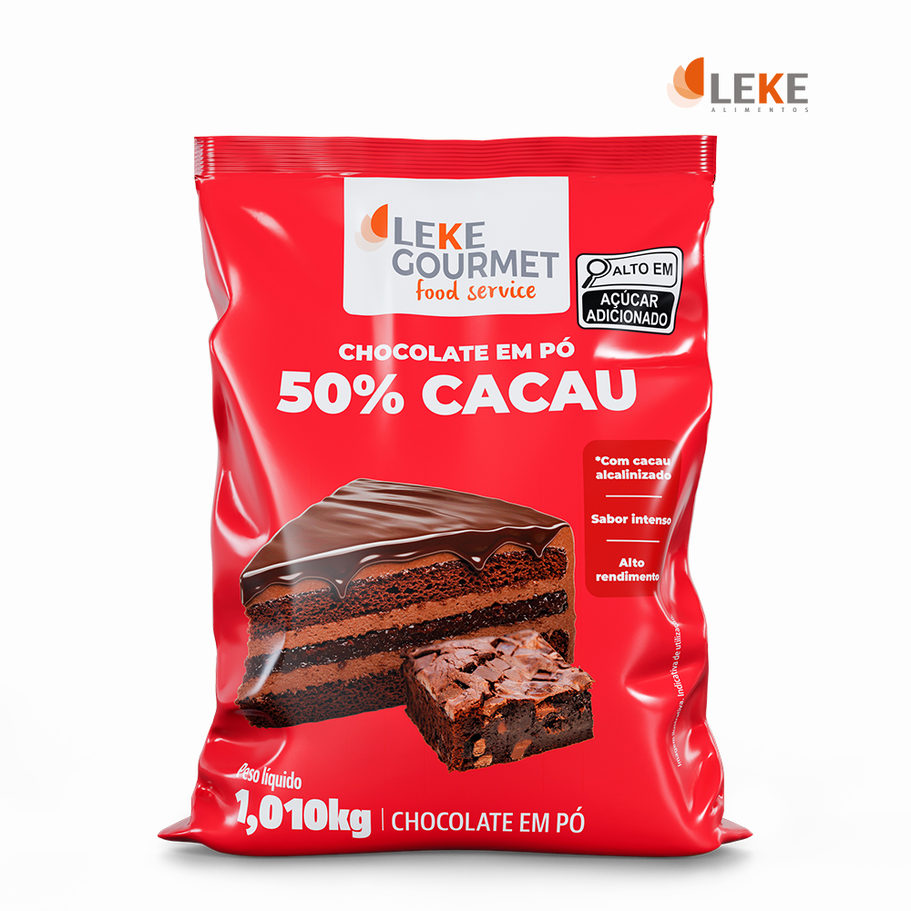 CHOCOLATE LEKE EM PÓ 50% 1,01KG