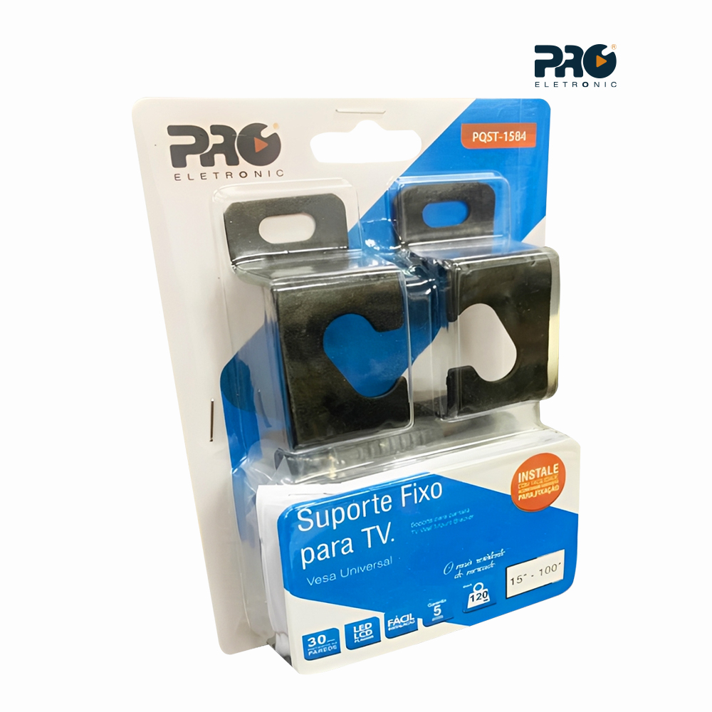 SUPORTE PROELETRONIC FIXO PARA TVS LCD E LED DE 15” A 100”