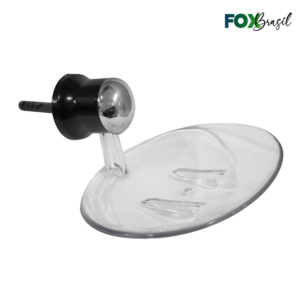 SABONETEIRA BRASIL PRETA  - ACRILICO CRISTAL