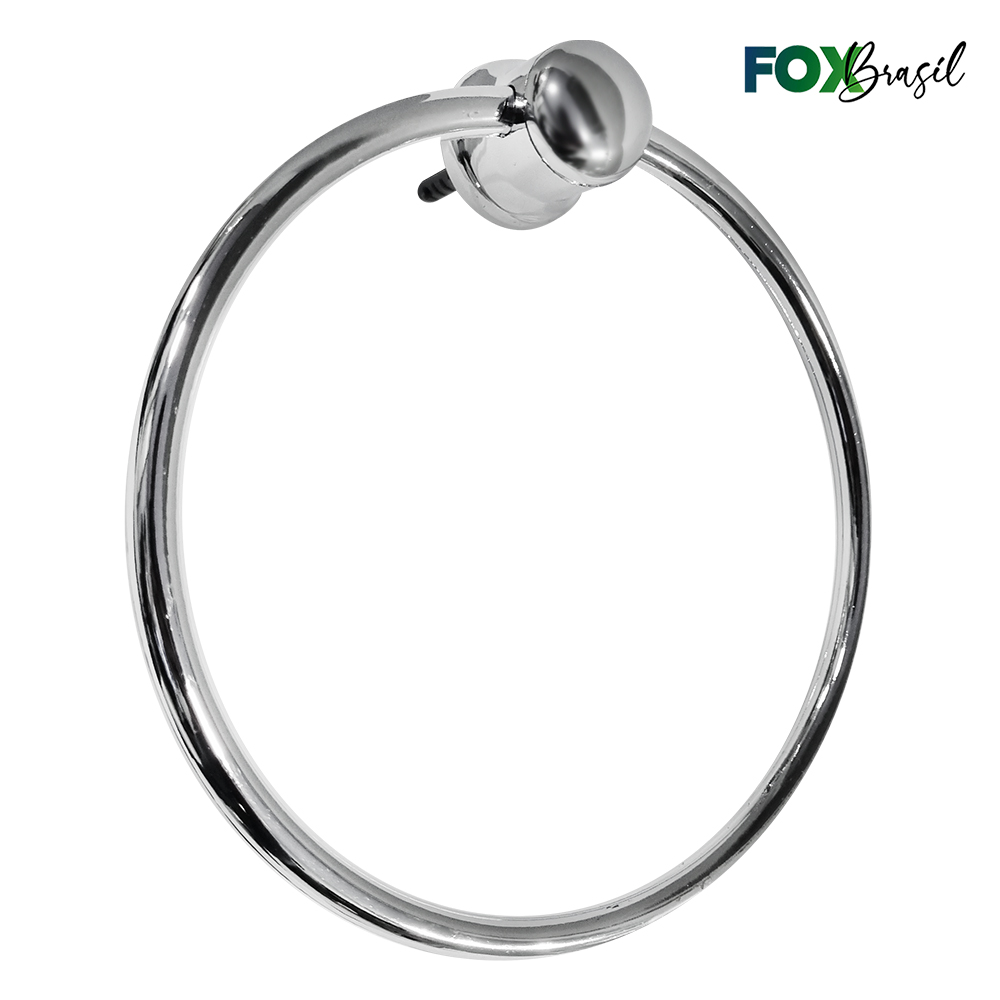 PORTA TOALHA BRASIL TIPO ARGOLA - CROMADO