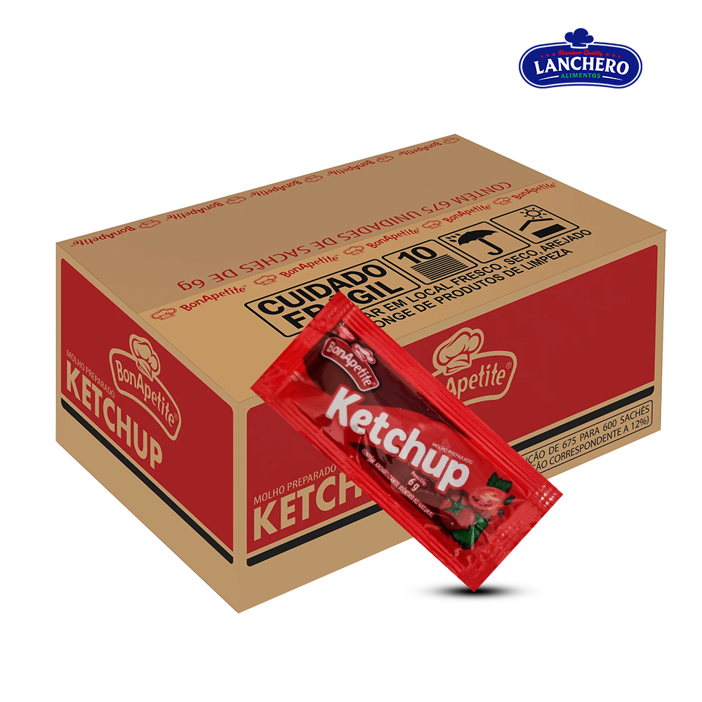 KETCHUP BONAPETITE SACHE 6GR C/600 UNIDADES