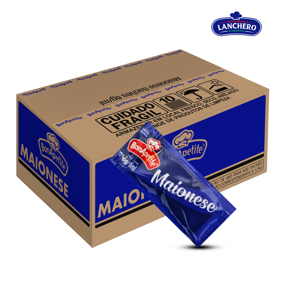 MAIONESE BONAPETITE SACHE 6GR C/150 UNIDADES