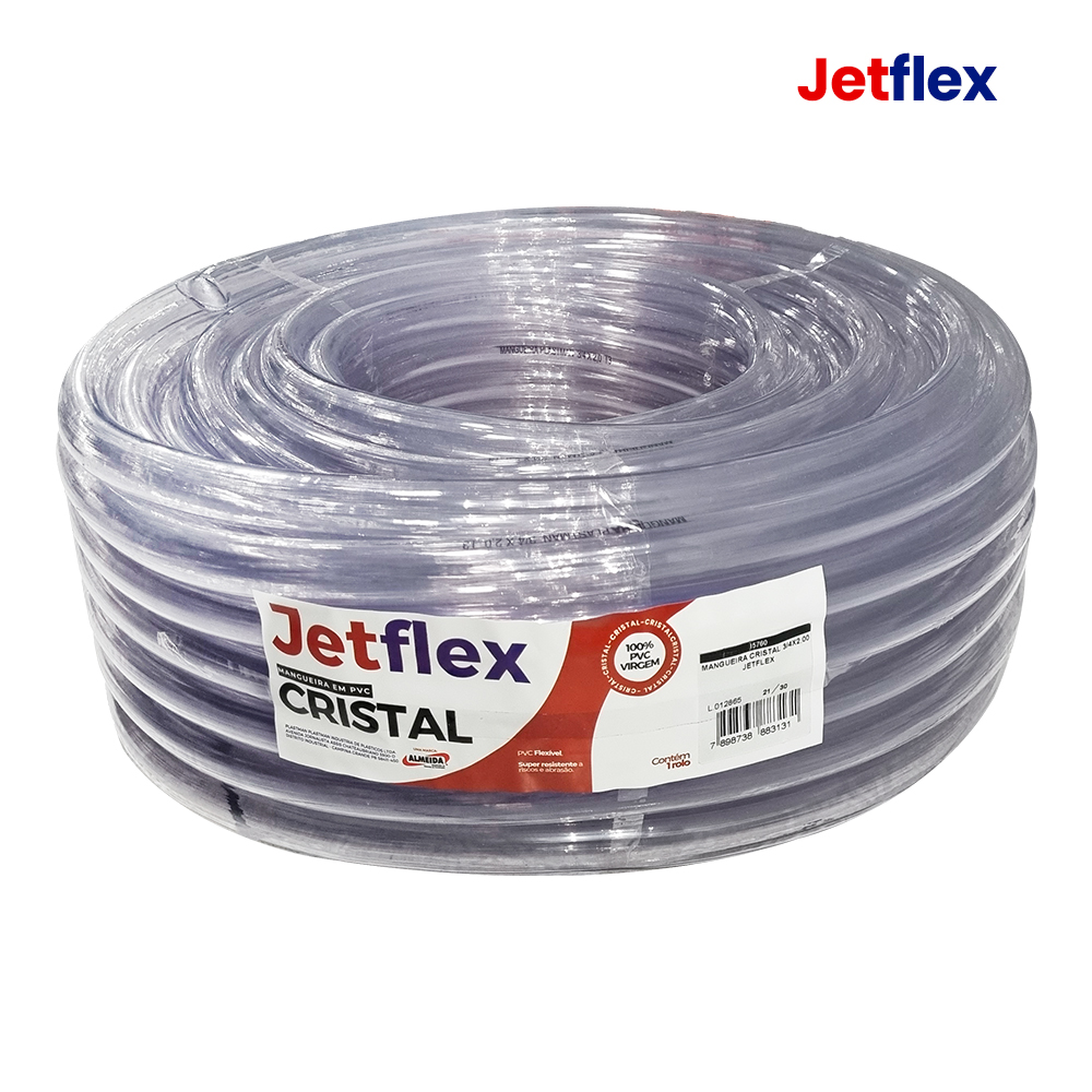 MANGUEIRA JETFLEX CRISTAL 1/4”X1,50MM 50M