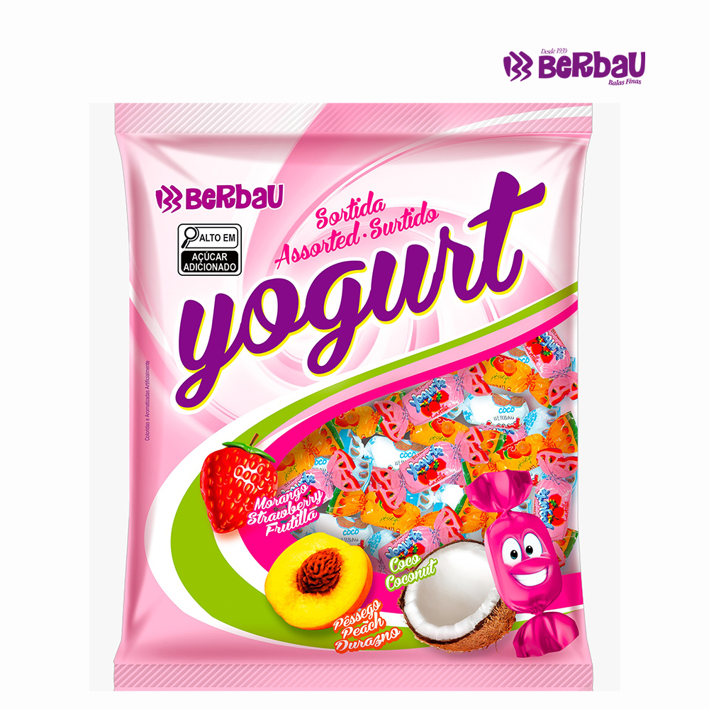 BALA BERBAU YOGURT SORTIDA 500 GRAMAS