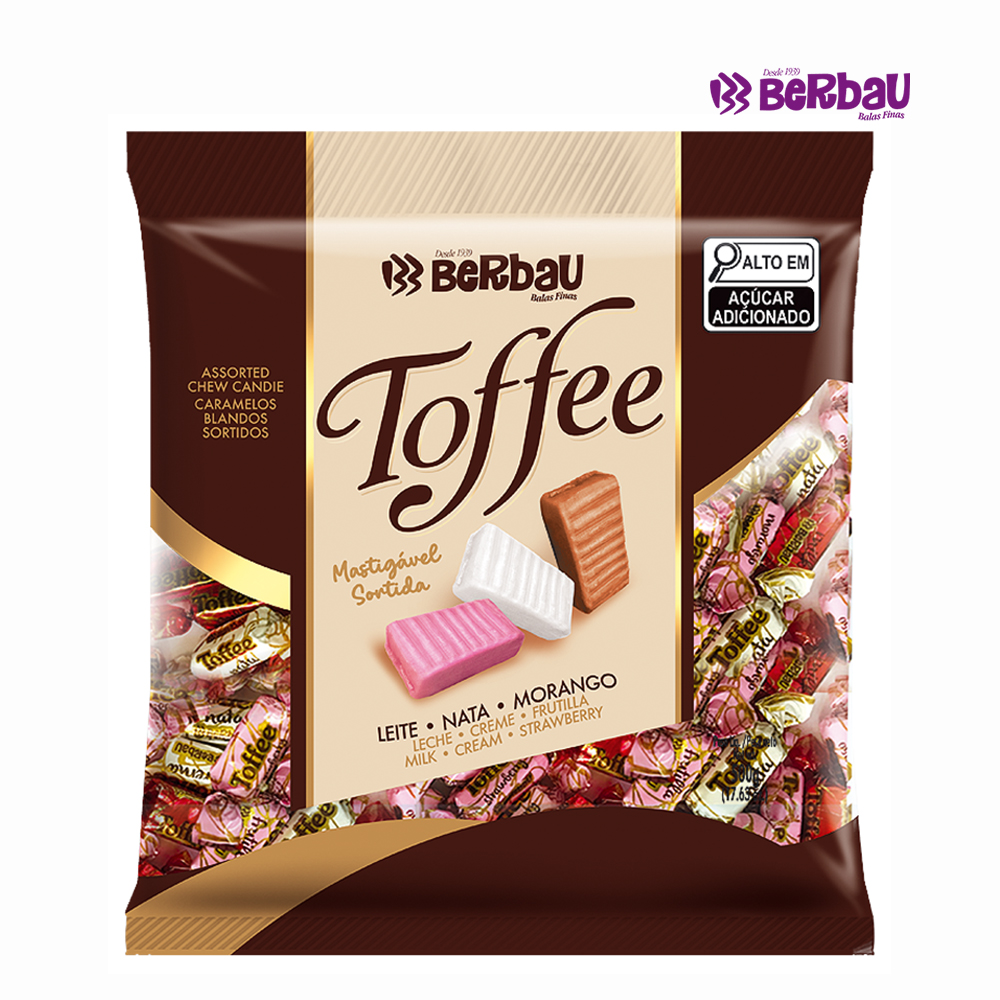 BALA BERBAU TOFFEE SORTIDA 500 GRAMAS