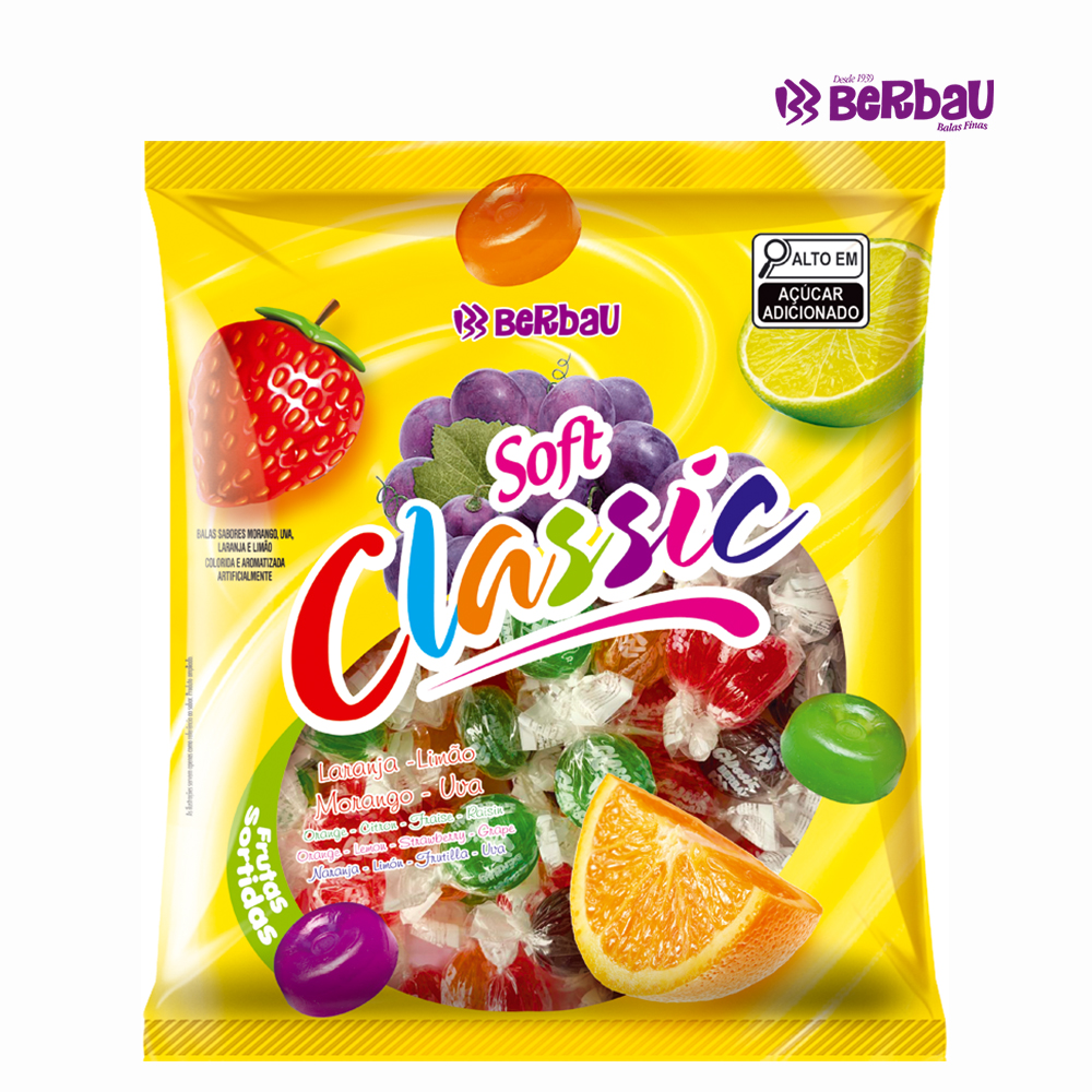 BALA BERBAU CLASSIC DURA SORTIDO 500 GRAMAS