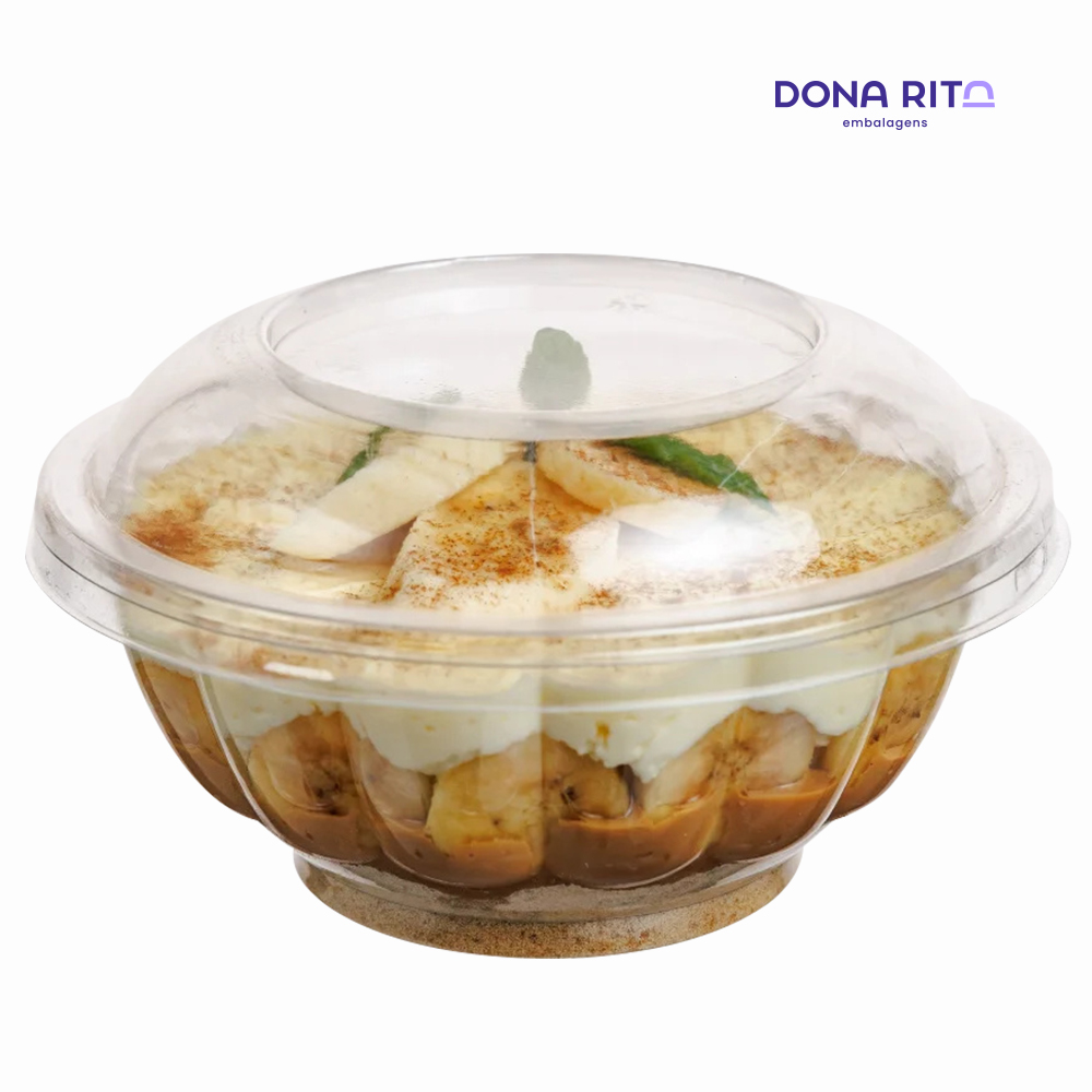 POTE+TAMPA DONARITA REDONDO D681 C/TAMPA 500ML C/240 UNIDADES
