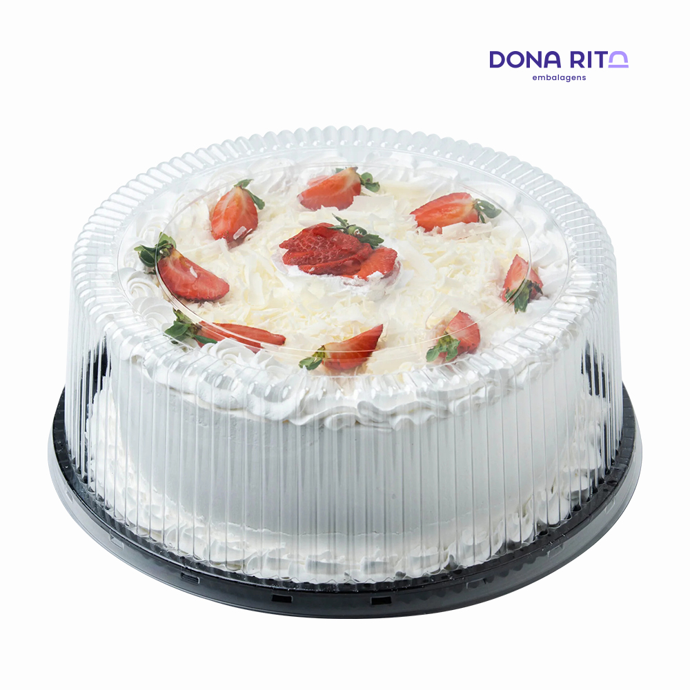 EMBALAGEM DONARITA D60RA P/BOLO ALTA ROMA 2,5KG BASE PRETA C/50 UNIDADES