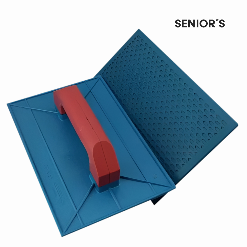 DESEMPENADEIRA SENIOR S PLASTICA FRIZADA 22X34CM AZUL