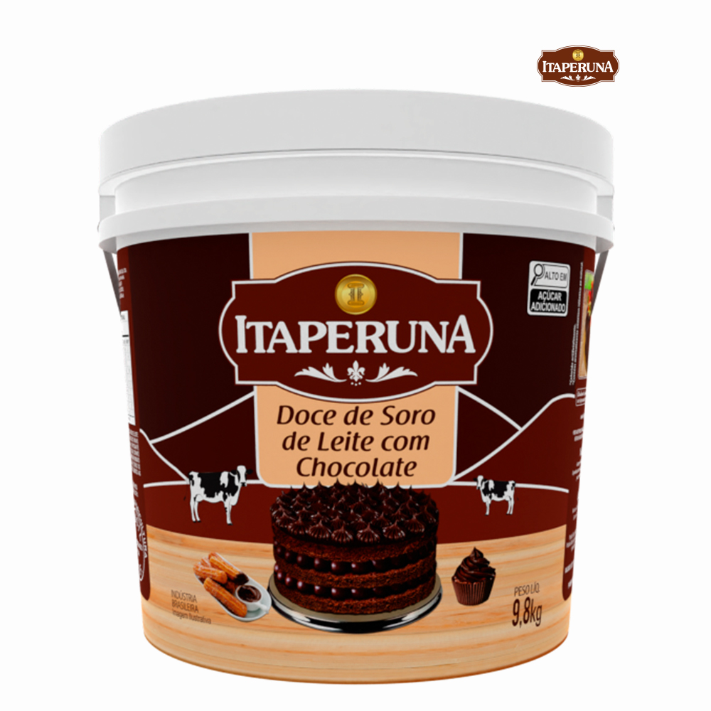 DOCE DE SORO XAMEGOBOM DE LEITE C/CHOCOLATE ITAPERUNA BALDE 9,8KG