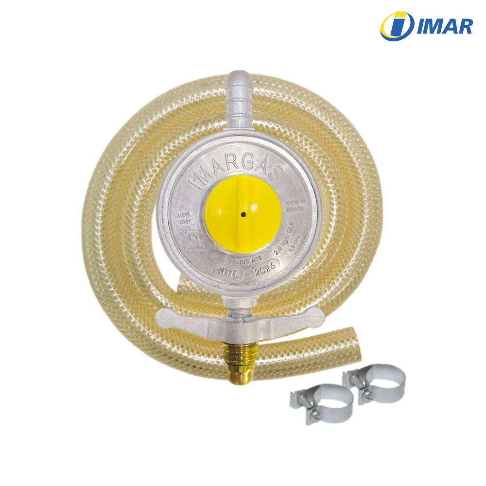 REGULADOR IMAR DE GAS MEDIO 2001/05 2KG/H C/MANGUEIRA DE 1,25M