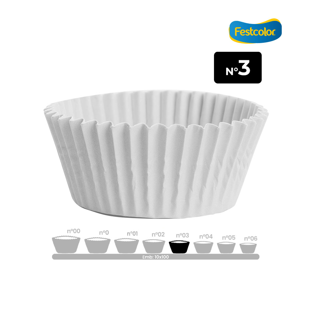 FORMA FESTCOLOR PAPEL N-3 BRANCA - PCT C/100 UNIDADES